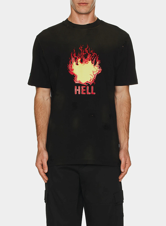 Футболка Botter Hell T-Shirt Black Orange