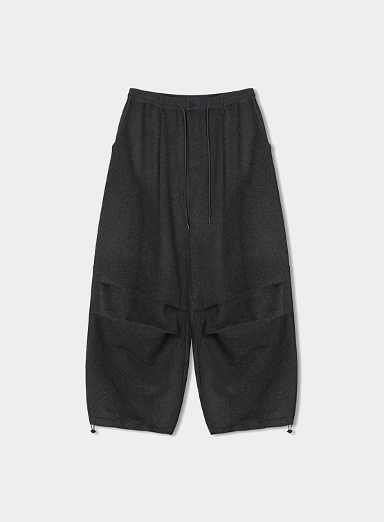 Брюки ANGLAN Droopy Wool Balloon Pants Charcoal