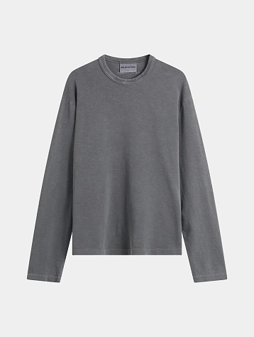 Лонгслив MKI MIYUKI ZOKU 220 Gsm Slub Pigment Black