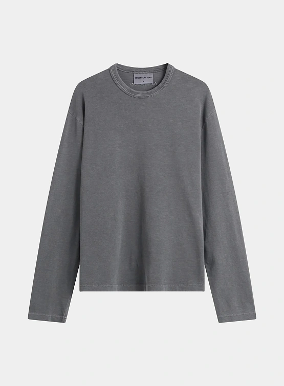 Лонгслив MKI MIYUKI ZOKU 220 Gsm Slub Pigment Black