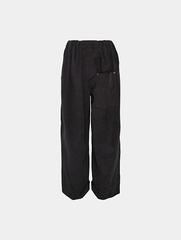 Женские брюки OPEN YY Corduroy Full Gather Blue