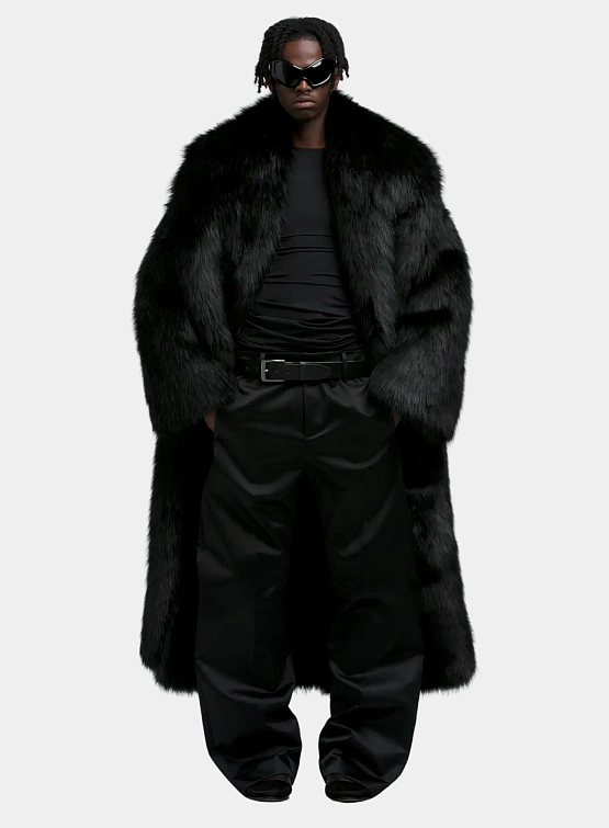 Шуба entire studios Vast Fur Coat Black