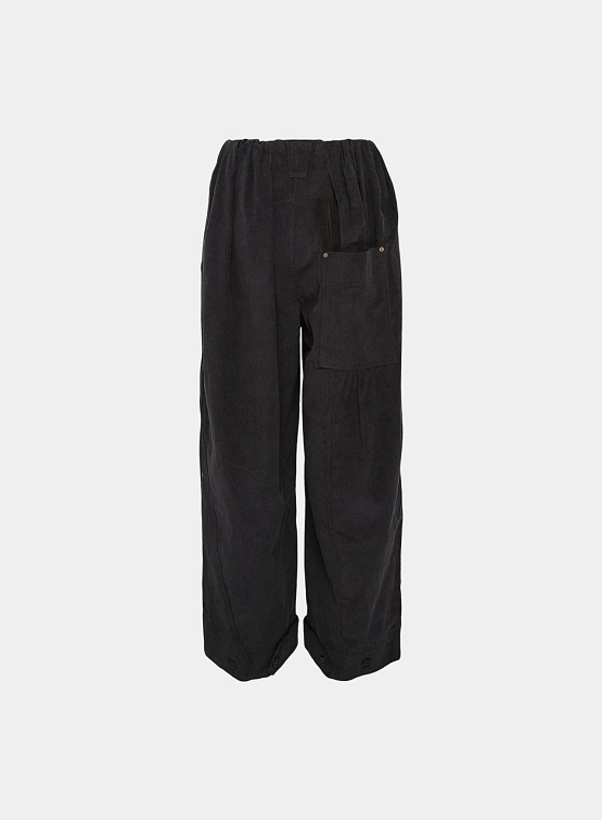 Женские брюки OPEN YY Corduroy Full Gather Blue