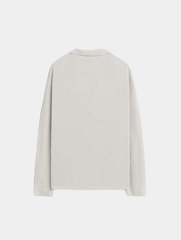 Рубашка-поло Stampd Ribbed Knit LS Polo Fog