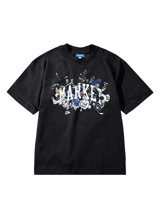 Футболка MARKET Check Please Arc Washed Black