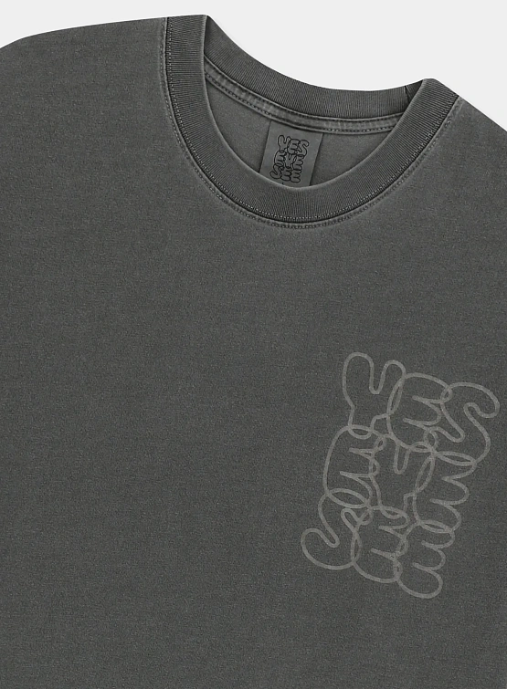 Лонгслив YESEYESEE C-Logo Pigment L/S Charcoal