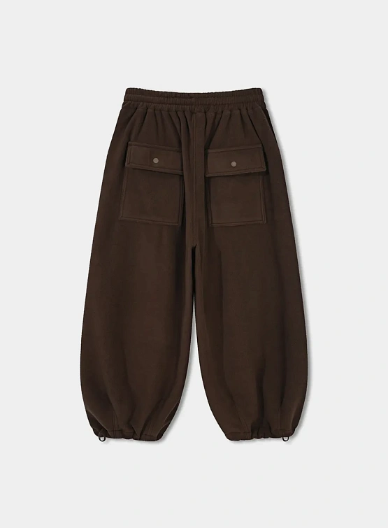 Брюки ANGLAN Double String Fleece Fatigue Brown