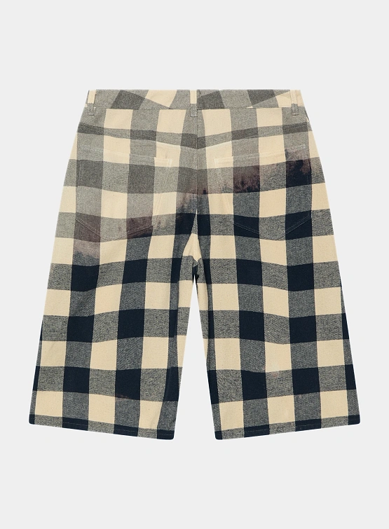 Шорты 424 Big Daddy Short Bleached And Dying Tea Check