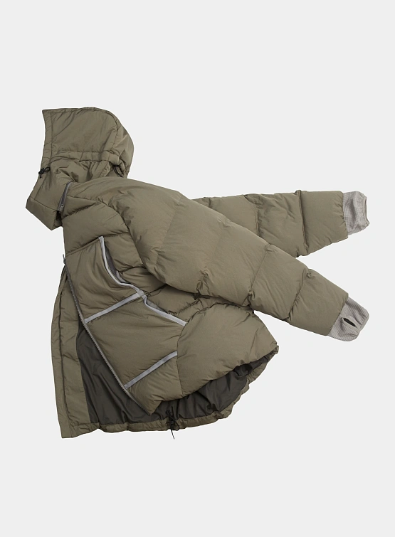 Пуховик SAN SAN GEAR Taped Puffer Brown