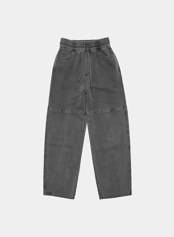 Брюки AMOMENTO Drawstring Denim Pants Charcoal