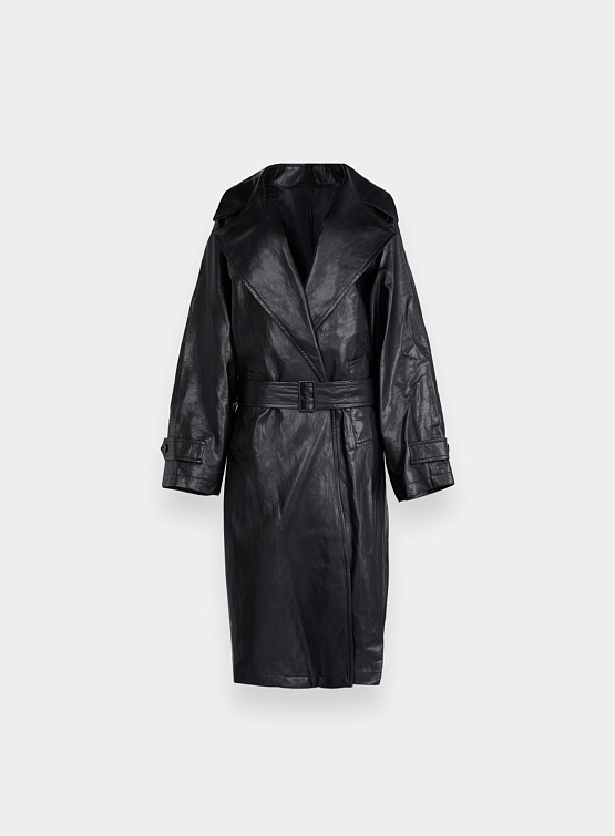 Плащ System Studios Belted Trench Coat Black