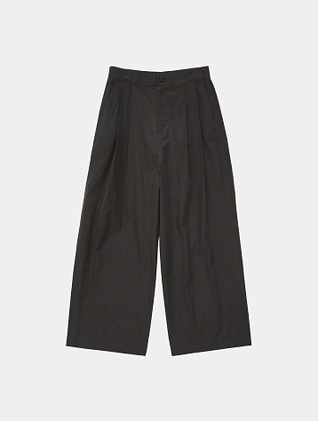 Брюки AMOMENTO Mens Two Tuck Wide Pants Charcoal