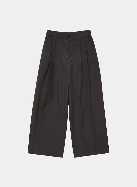 Брюки AMOMENTO Mens Two Tuck Wide Pants Charcoal