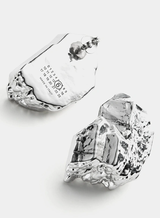 Серьги MM6 Maison Margiela Rock Hoop Earrings