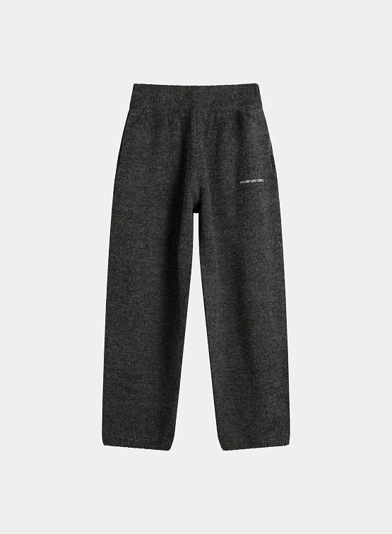 Брюки MKI MIYUKI ZOKU Mohair Blend Knit Wide Charcoal