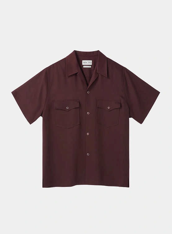 Рубашка Recto Camp Collar Western Club Wine